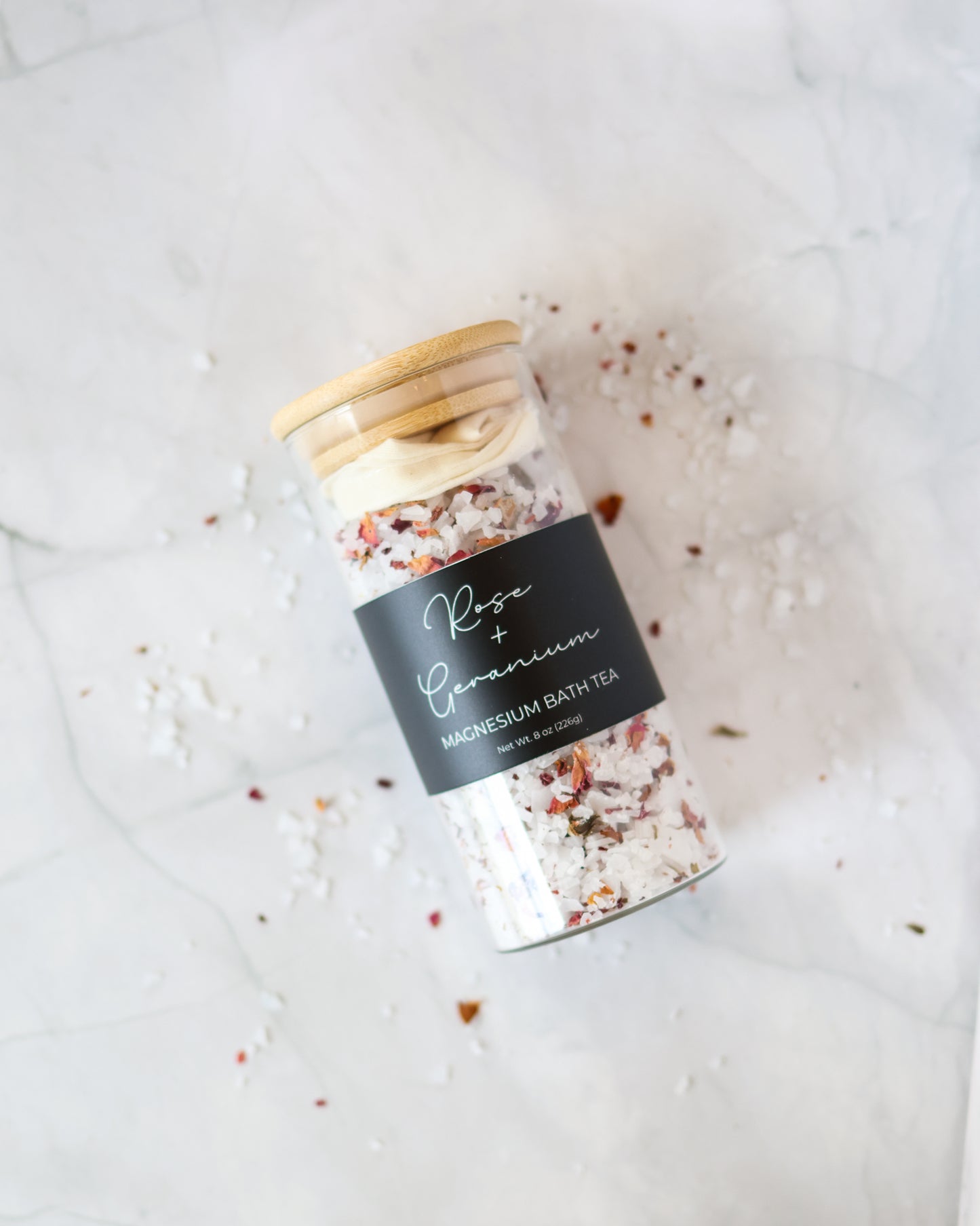 Magnesium Bath Tea - Rose + Geranium