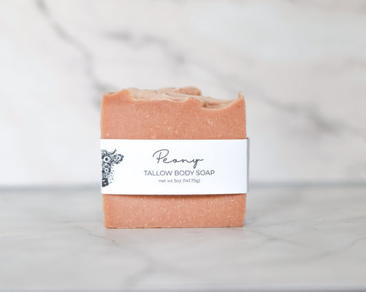 Tallow Soap - Peony