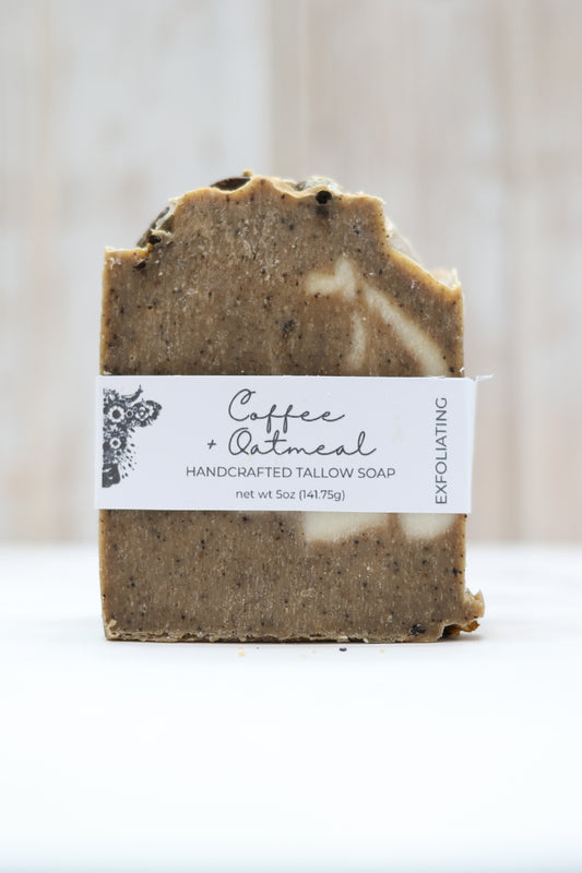 Tallow Soap - Coffee and Oatmeal